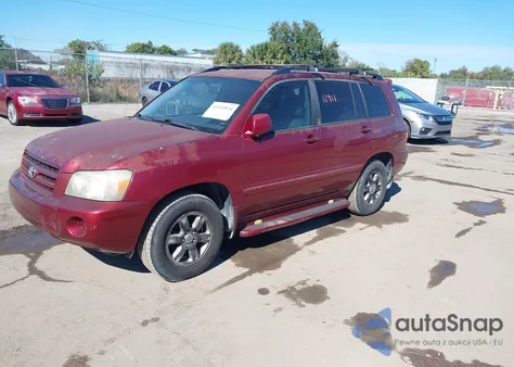 2004 Toyota Highlander V6 from USA, damaged, VIN JTEDP21A040012098